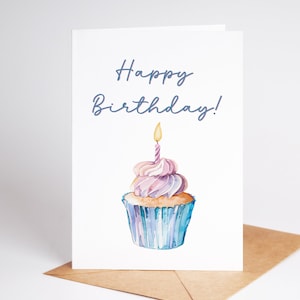 Happy Birthday Card Printable Birthday Card Simple Birthday Card Last Minute Birthday Card Download Printable Happy Birthday Card