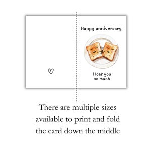 Cute Anniversary Card Printable 1st Wedding Anniversary Card Card for ...