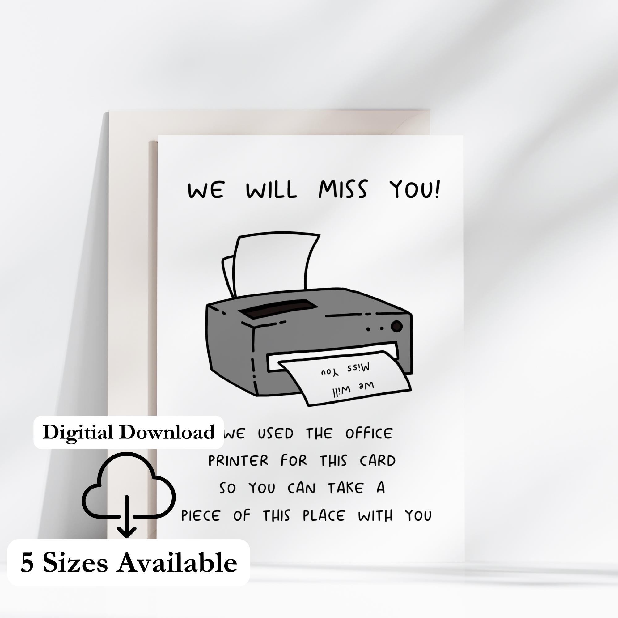 Divertente biglietto di auguri per la pensione: regalo sarcastico per un collega (download digitale) - Italia