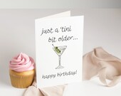 Tini Bit Older Birthday Card Last Minute Card Printable Bday Card Funny Birthday Card Printable Birthday Card For Him For Her Print at Home