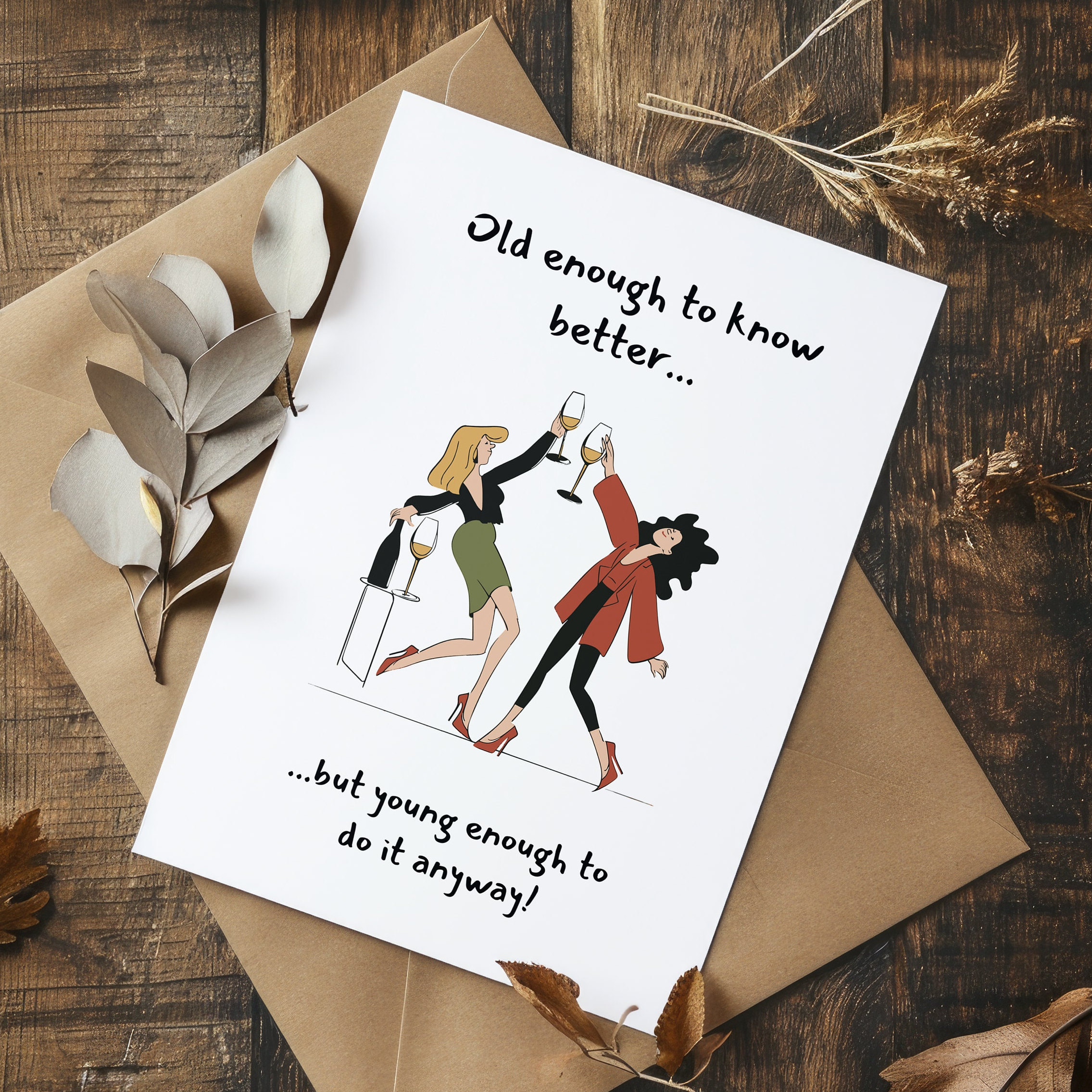 Funny Birthday Card for Friend Funny Friendship Card Female Cheeky ...