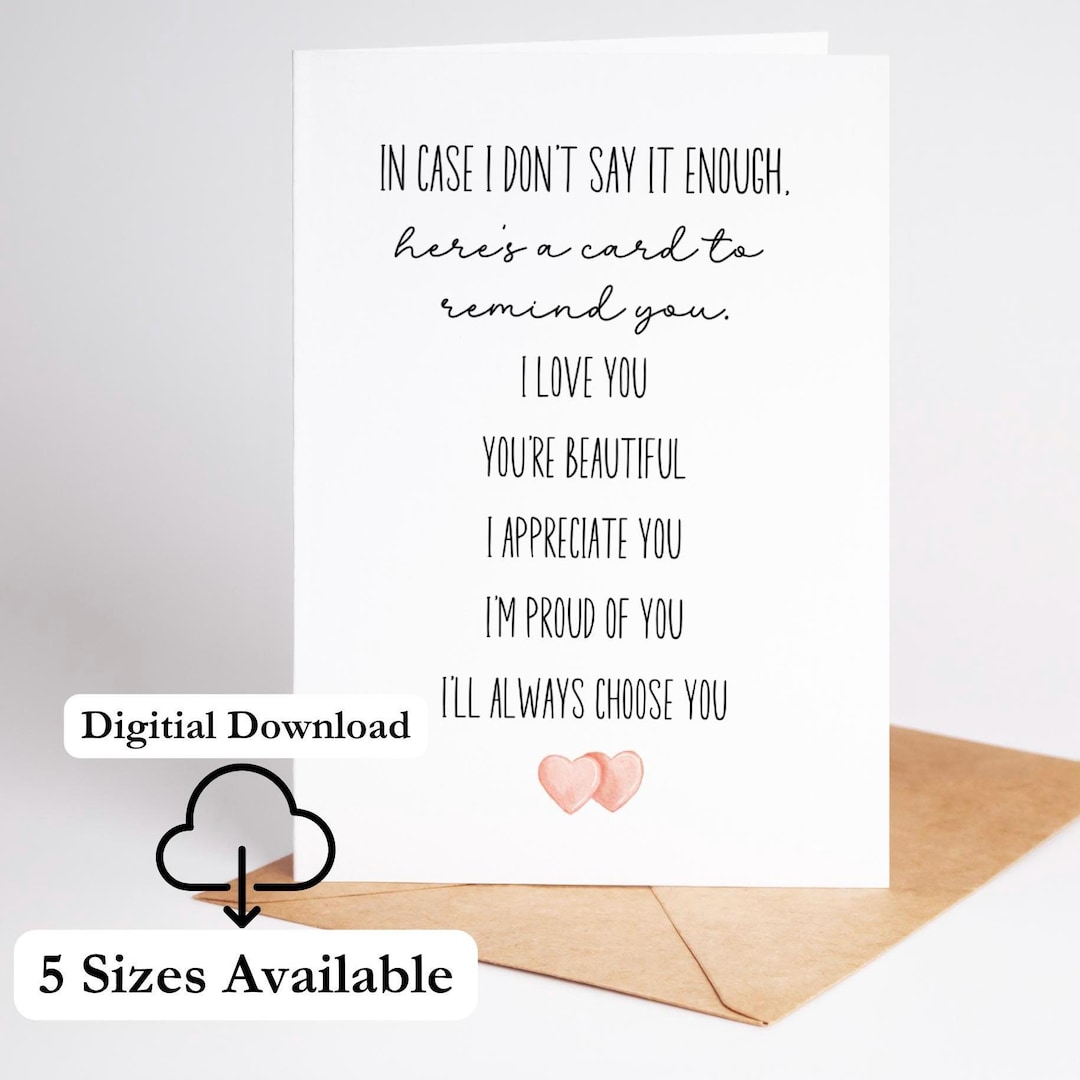 Printable Anniversary Cards Romantic Anniversary Card for Wife Love ...