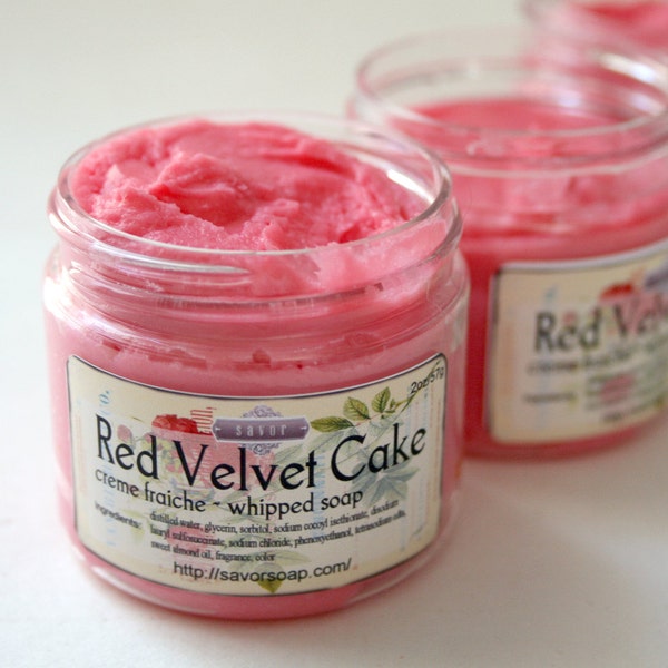 Red Velvet Cake 2 oz Mini Creme Fraiche Trial Sample Size