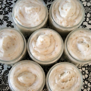 Customize It -- Organic Sugar Scrub Oatmeal Whipped Soap 8 oz