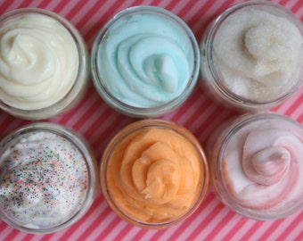 Whipped Soap Creme Fraiche Set -- Choose six mini jars