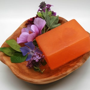 Olive Oil Bar Soap Mandarin Plum image 1