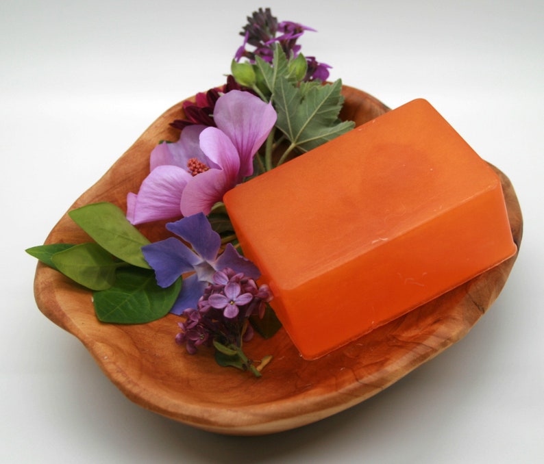 Olive Oil Bar Soap Mandarin Plum image 1