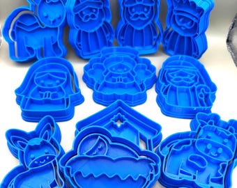 Pack Digital STL – Belen Pesebre Natividad Cortadores de Galletas - Nativity Cookie Cutters STL Archivo Digital