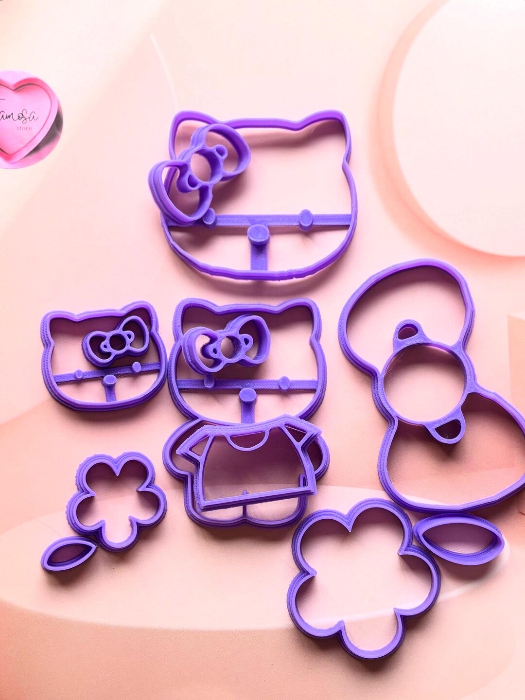 Hello Kitty Cookie Cutters – Fondant Cookie Cutters – Creative Baking ...