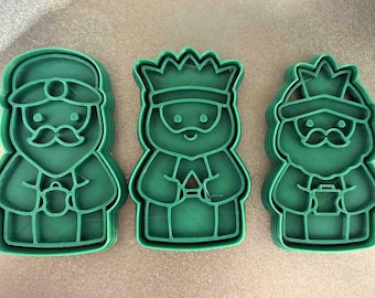 Pack Digital STL Reyes Magos Melchor, Gaspar y Baltasar Cortador de Galletas STL