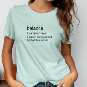 Wellness T-shirt, Short Sleeve Tee Shirt, Definition T-shirt, Health Quote t-shirt, Motivational t-shirt, Mindfulness Gift, Wellness Gift