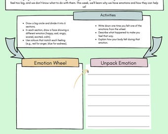 Cuaderno de ejercicios de regulación emocional para niños