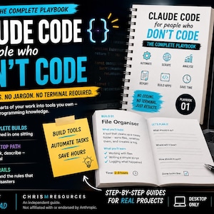 Claude Code para Não Programadores | Aprenda a Programar IA Sem Programar | 6 Projetos para Iniciantes, Sem Terminal | Automatize Seu Trabalho | Curso em PDF Digital