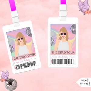 VIP Party Pass Abzeichen, Eras Tour VIP Party Pass, Geburtstagskind Party Pass, Eras VIP, Abzeichen, Lanyard Abzeichen, Digital