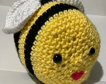 Jumbo Bee Stuffed Amigurumi Bee-Ready to Ship