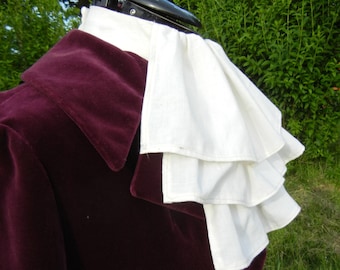 Three layered Victorian white jabot