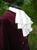 Three layered Victorian white jabot