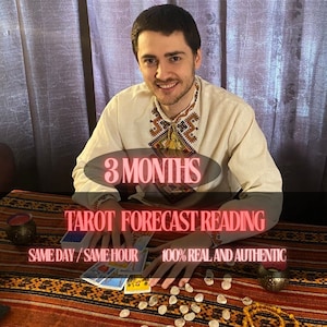 Lettura dei tarocchi in giornata con 3 mesi di anticipo, lettura dei tarocchi alla stessa ora, lettura alla cieca, lettura psichica, lettura dell'amore