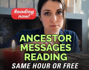Ancestor Spirit Psychic Reading, Ancestral Messages & Spiritual Guidance, Your Hidden Supporters, Clairvoyant Reading