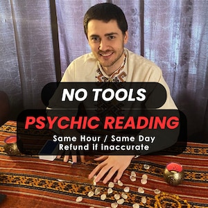 Psychic Reading Same Hour, Honest Psychic Reading, No Tools Psychic Love Reading, Psychic Spiritual Advices, Medium Reading, Tarot Reading