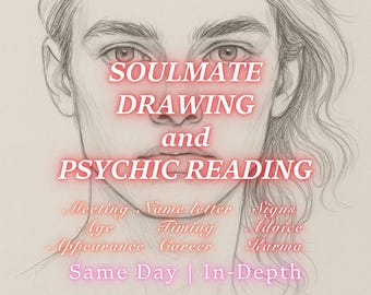 Soulmate Drawing and Reading, Same Hour Tarot Reading, Realistic Spouse, Draw My Soulmate, Future Husband Drawing