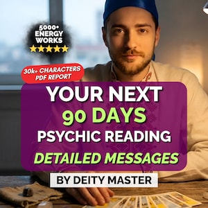 Djupgående förutsägelser för de kommande 90 dagarna, tarotläsning, klärvoajantläsning samma timme, framtidsprognos för psykiska upplevelser, allmän läsning
