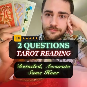 Very Detailed Two Questions Tarot Reading, Accurate Insights Love Career Reading, Psychic Medium Clairvoyant Reading