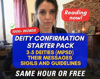 Deity Confirmation Starter Pack | Deity Reading Identification | Who is Your Deity Psychic Reading | 4 Deities, Their Messages and Sigils