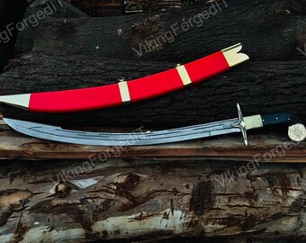 Handmade Damascus Steel Kilij Sword: Ottoman Turkish Medieval Replica,Best Collectible Gift,Best Gift For Your Loved Ones