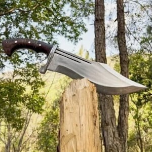New Custom Handmade High Carbon Steel Bowie Knife Hand Forged Full Tang Hunting Knife, Camping Knife, Forest Knife,Personalized Gift For Him