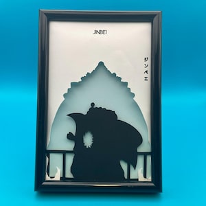 ONE PIECE JINBEI Arte su carta fatta a mano - Dipinto One Piece multistrato con rilievo - regalo per fan anime per lui o per lei regalo decorazione otaku
