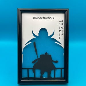 EDWARD NEWGATE Arte su carta fatta a mano - Dipinto One Piece multistrato con rilievo - regalo per fan degli anime per lui e per lei - arredamento otaku