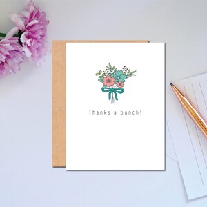 Printable Thank-you Card Flowers Digital Download Thank You Card ...