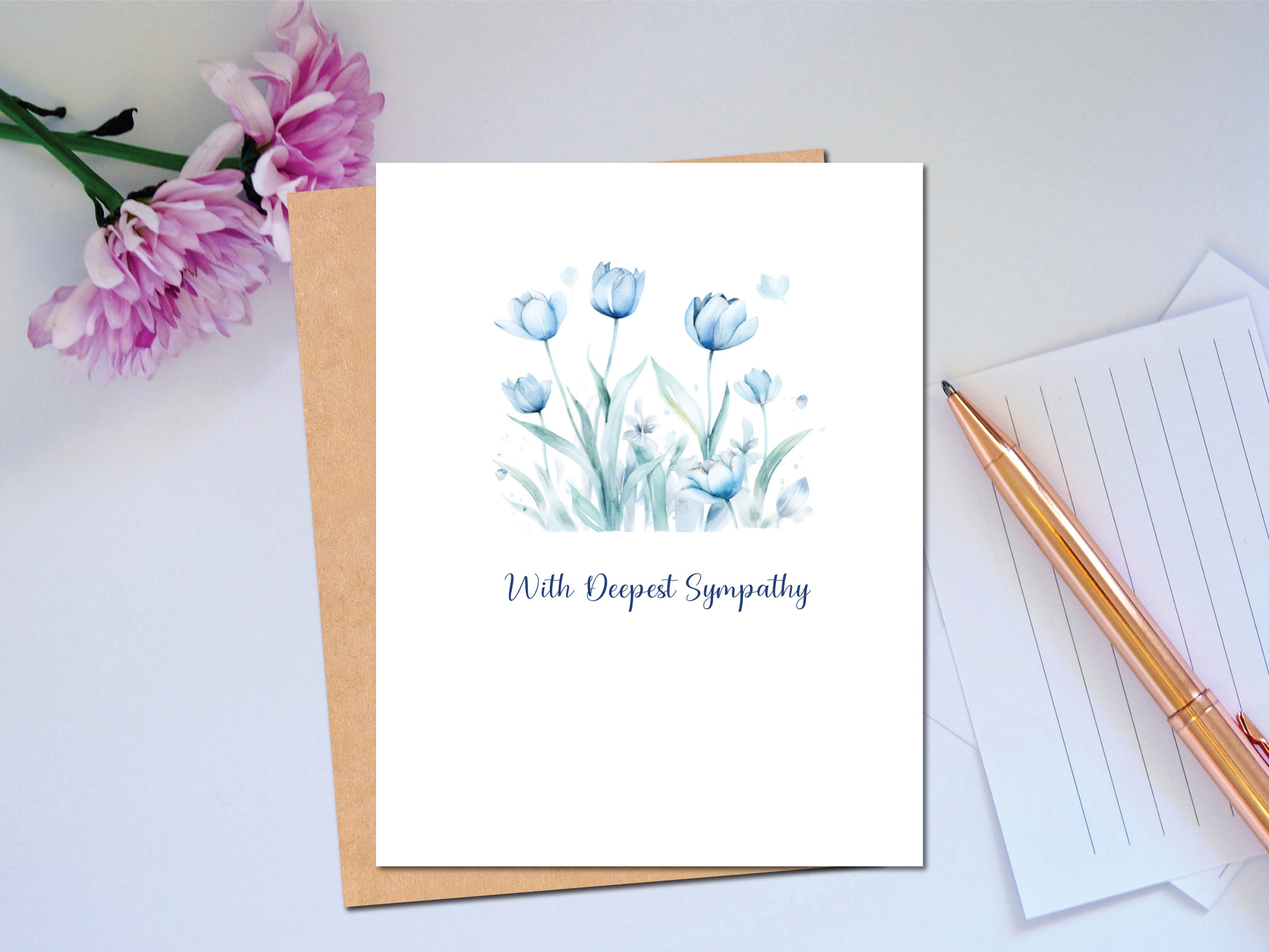Deepest Sympathy Card Condolences Thinking of You Card Sorry for Your ...