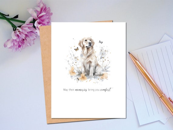 Coffret Condoléances Animal De Compagnie - Carte, Porte-clés, Enveloppe, Sac Velours - Souvenir Décès Chien Chat
