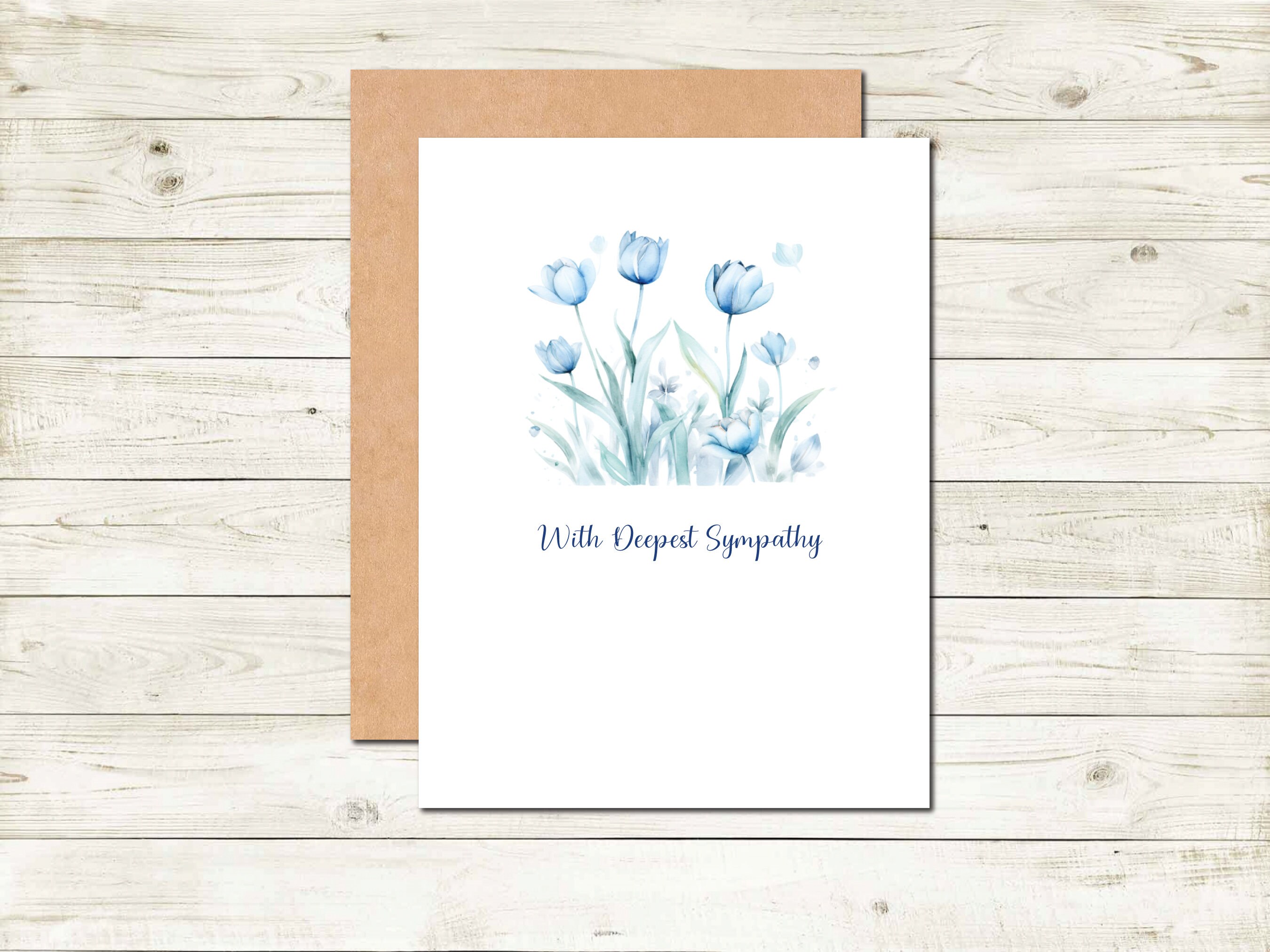 Deepest Sympathy Card Condolences Thinking of You Card Sorry for Your ...
