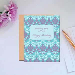 Carte d'anniversaire pour vous souhaiter un très joyeux anniversaire, carte de maman pour un ami