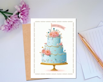 Tarjeta vintage de feliz cumpleaños para que un amigo envíe sus mejores deseos de cumpleaños. Regálese esta tarjeta de felicitación de cumpleaños.