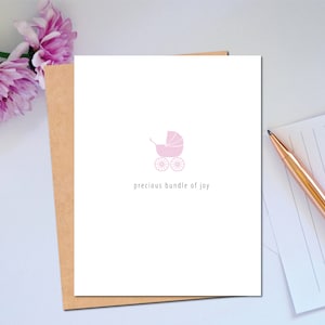 Carte de félicitations pour baby shower