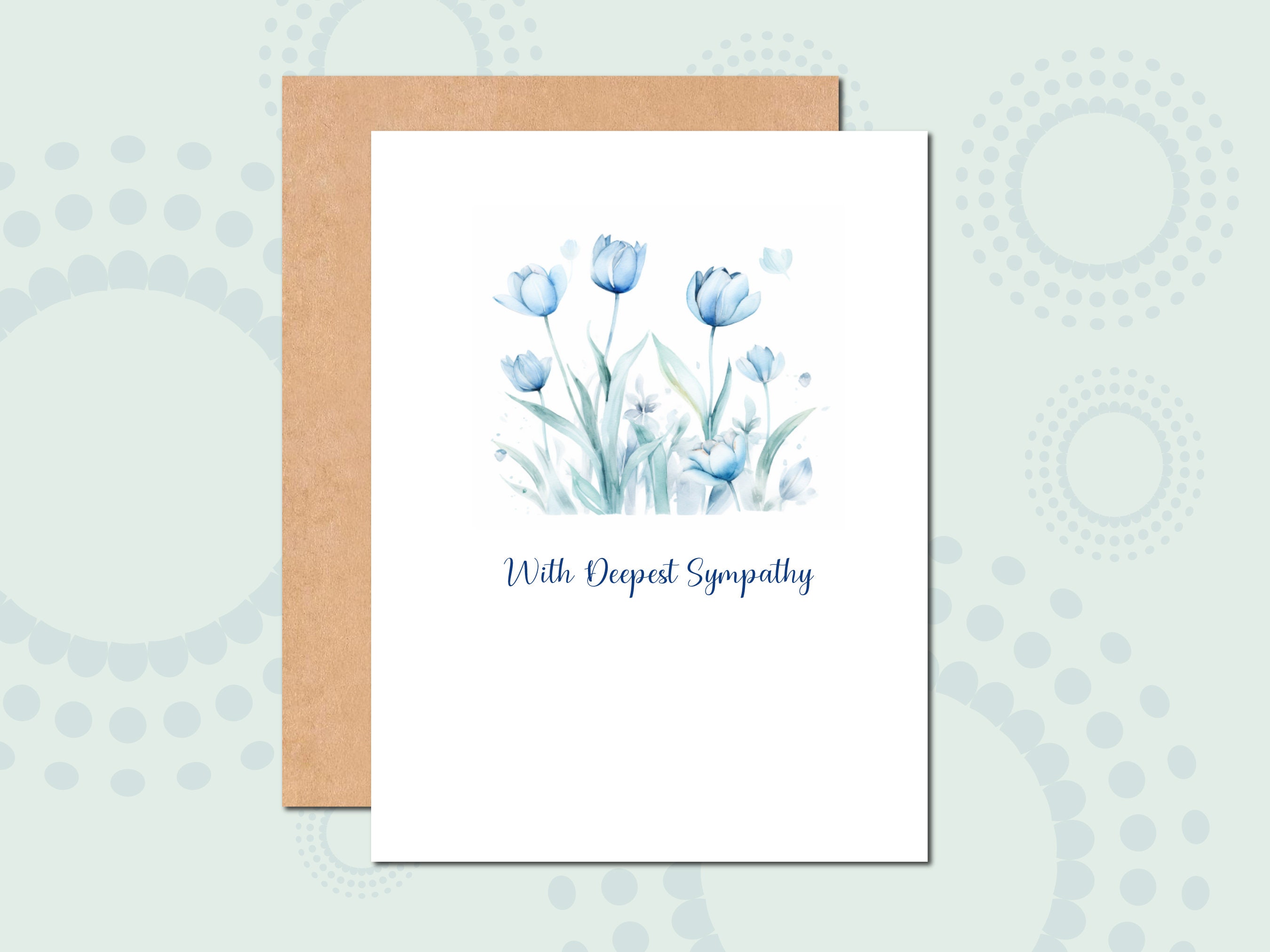 Deepest Sympathy Card Condolences Thinking of You Card Sorry for Your ...