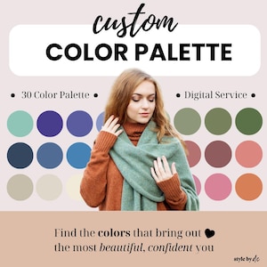 Personalized Color Palette: 30 Custom Colors, Color Analysis (Digital Guide)