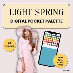 Light Spring Color Palette: Digital Color Swatch (PDF)