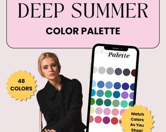 Deep Summer Color Palette | Instant Download | from the 16 Season Color Analysis System