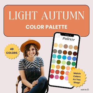Light Autumn Color Palette | Instant Download | from the 16 Season Color Analysis System