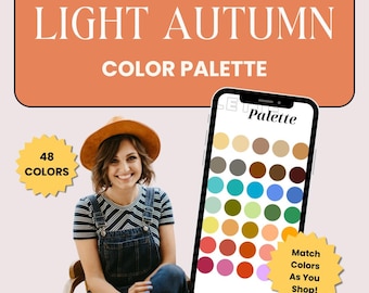 Light Autumn Color Palette | Instant Download | from the 16 Season Color Analysis System