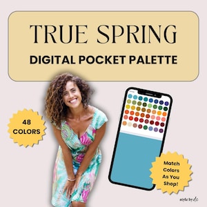 True Spring Color Palette: Warm Tone Swatch (Digital Download)