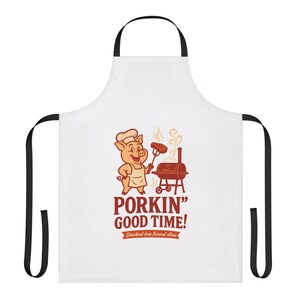 Lustige Grillschürze für Grillliebhaber, Porkin&#39; Good Time Kochgeschenk, Küchengeschirr für Männer, Einzigartiges Vatertagsgeschenk, Kochspaß