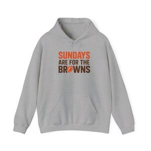 Cleveland Browns Hoodie - Sonntage sind für die Browns Sweatshirt, NFL Fan Ausrüstung, Spieltag Kleidung, Kuscheliger Unisex Hoodie, Perfektes Geschenk