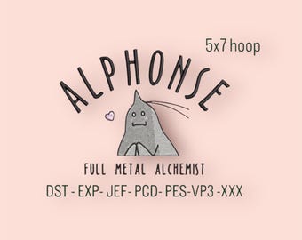FMA Stickdatei Alphonse Stickdatei Alchemist sofort download 7 Formate 5x7