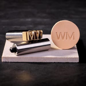 Sello de logotipo de cuero personalizado, sello de martillado, sello de latón para cuero personalizado, regalo para artesano del cuero